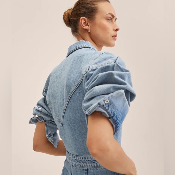 Mango Denim jumpsuit with zipper - Picture 5 of 10